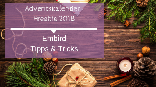 Adventskalender-Freebie 2018 Embird